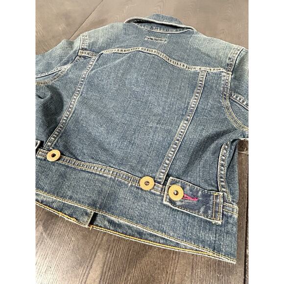 Levi Strauss Girls' Blue Jeans Jacket Cropped Size M 10-12YRS Big Kid EUC - Picture 12 of 12